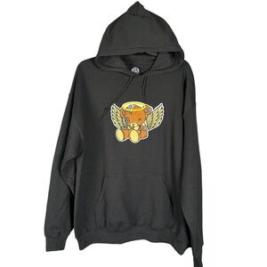 Dirty Mac LowLife Hoodie Men’s Large Black Broken Angel Bear Streetwear Rap